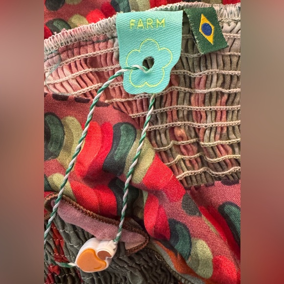 Farm Rio Smocked Top- Medium - Picture 3 of 6